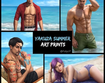 Yakuza summer art prints | Enhanced Matte Paper Poster 8&quot;x10&quot;, 12&quot;x18&quot;