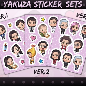 Yakuza chibi Sticker sets
