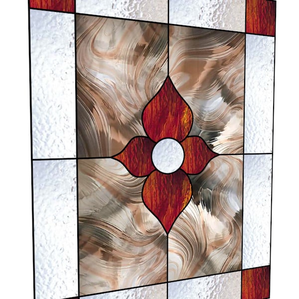 Traditional stained glass pattern