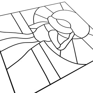 At the Beach, Stained Glass Pattern - Etsy