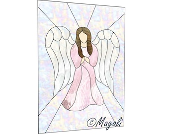 Angel And Heart Stained Glass Patterns Etsy