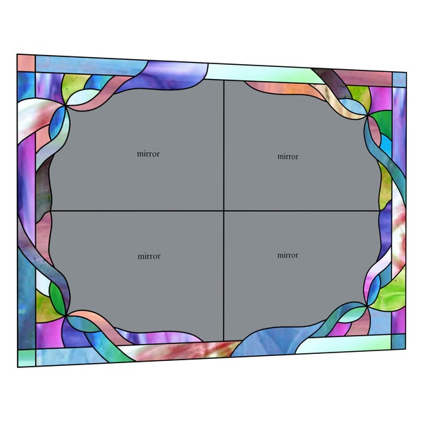 Mirror stained glass pattern