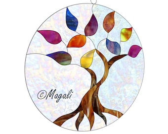 Tree Of Life Stained Glass Pattern Etsy