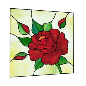 Rose stained glass pattern