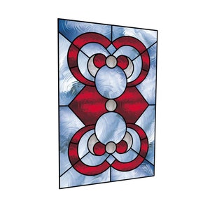 Stained glass pattern abstract design