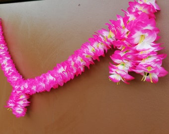 Artificial  Garland Party Decorations,Artificial lei garland,  Party Decor , lei Wedding Lei Birthday Lei Hawaiian Artificial Flower pink