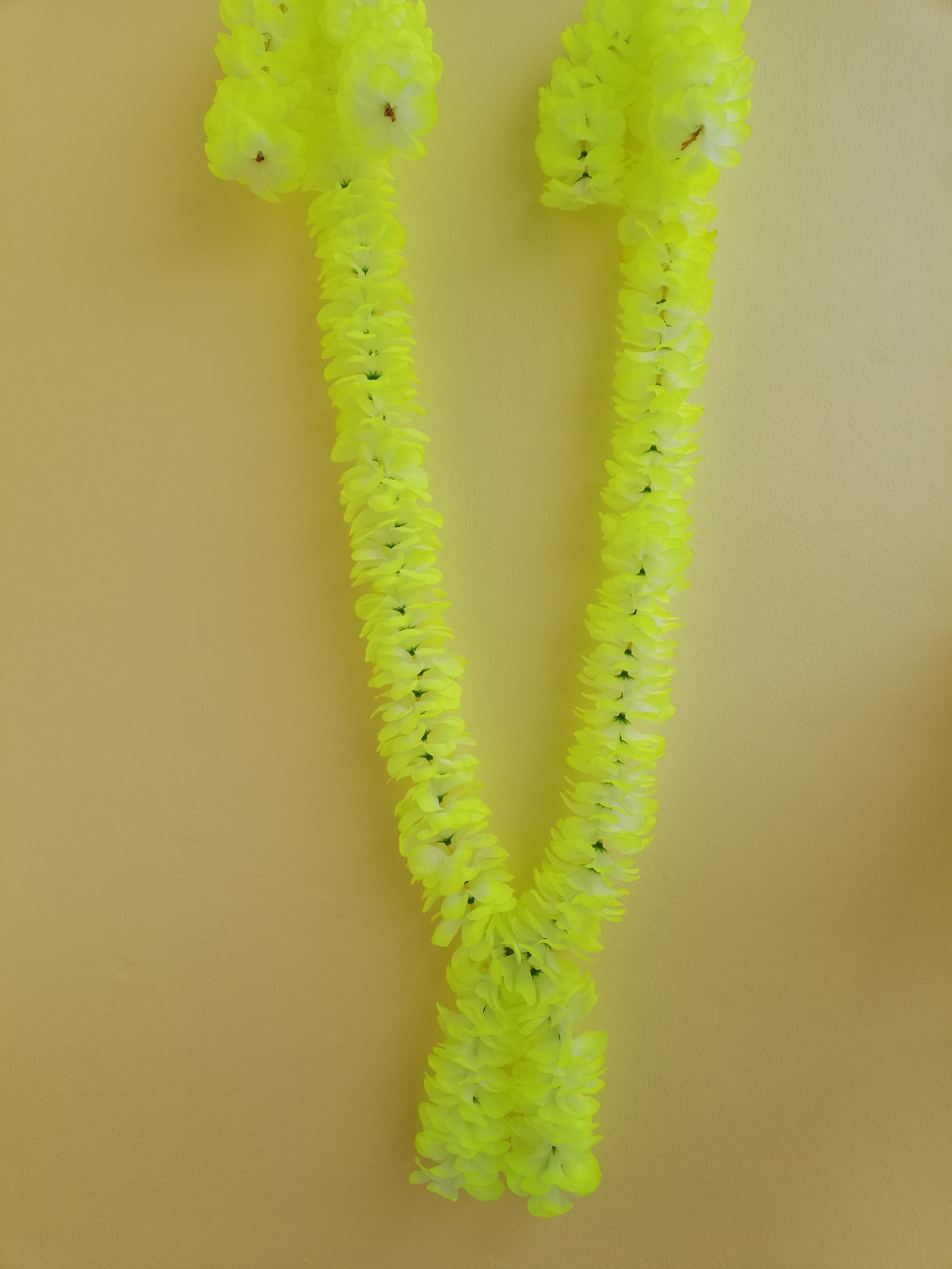 Plumeria Garland Artificial Light Green Plumeria Flower, Lei Flower,lei