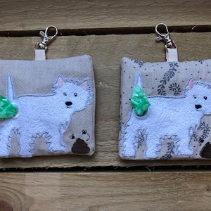 West Highland terrier Poop Bag Holder, Westie Poo Bag Dispenser, Westie Owner, Westie gift, Westie Present, Dog mum, west highland white