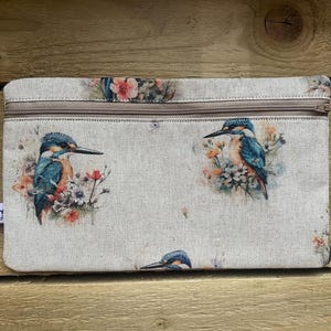 Estuche para maquillaje Kingfisher, regalo Kingfisher, presente Kingfisher, neceser Kingfisher, regalo para el día de la madre, regalos Kingfisher
