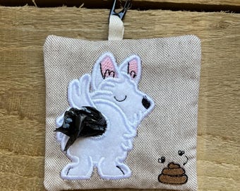 Dispensador de bolsas para excrementos de Scottish Terrier: Regalo para paseadores de perros Scottie