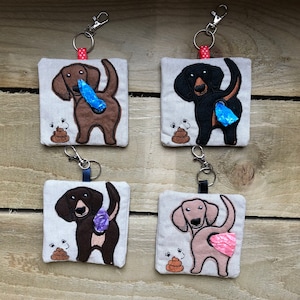Dachshund / Sausage Dog Poop Bag Holder Poo Bag Dispenser, Dachshund gift, Sausage Dog gift, Sausage dog present, dachshund mom, sausage dog