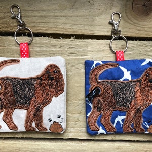 Blood Hound Poop Bag Holder, Bloodhound Poo Bag Dispenser, Bloodhound gift, Blood hound present, dog walking gift, bloodhound gift