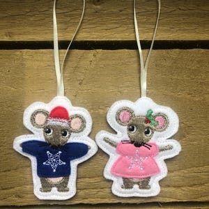 Christmas Mouse Decoration, Mouse Gift, Christmas Mice, Mouse Present, Christmas Mouse