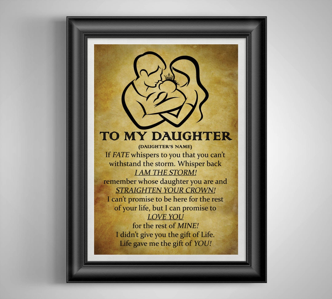 Daughter Sign Nursery Decor Personalized Daughter Sign I Am the Storm Custom - Etsy