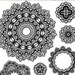 My Mind's Eye Stella and Rose Gertie Clear Stamps Medallion Circles Clear Stamp Set Unmounted Stamps Medallions Circle Stamps