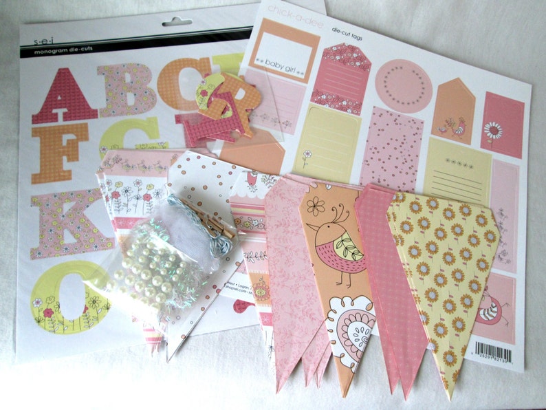 Baby Shower Banner Kit Baby Girl Banner Embellishment Crafting Etsy Baby Shower Banner Kit Baby Girl Banner Embellishment Crafting Etsy