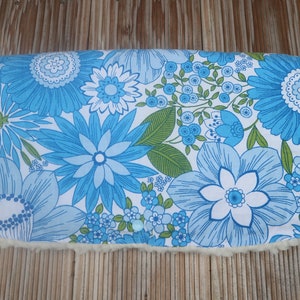 stroller muff Blumen blau