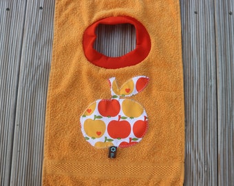 baby bib made from terry towel