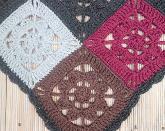 Baby blanket crochet blanket wool 55 x 55 cm wool blanket