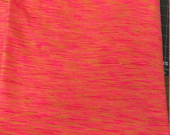 Orange/Yellow Weave 4-way stretch Anti-Microbial Fabric