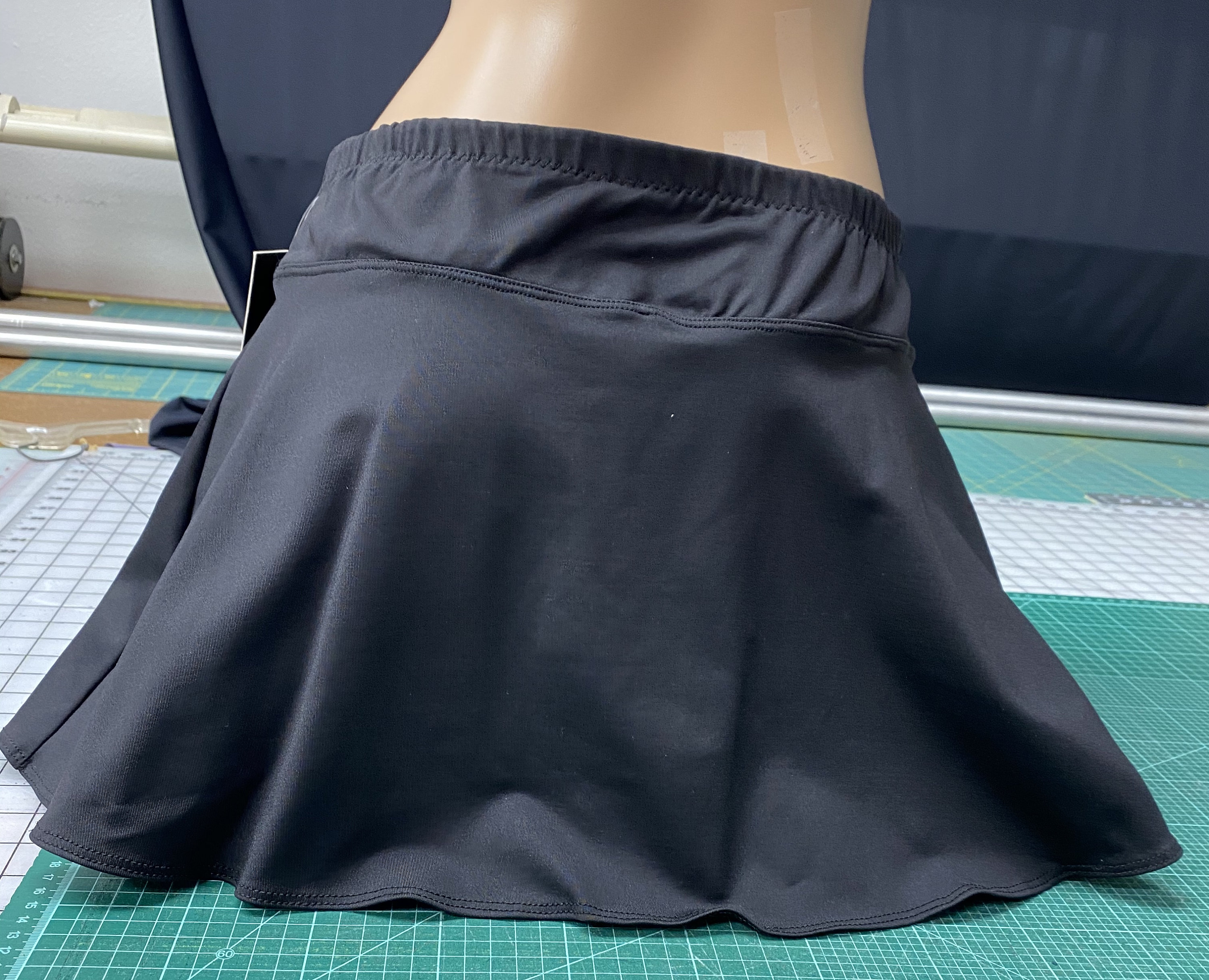 Tennis Skirt With Built in Shorts Black Etsy