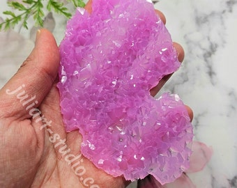 4.75 inch Thin Druzy Insert Silicone Mold for Resin casting