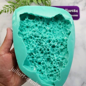 7 inch Jumbo Crystal Cluster Silicone Mold for Resin casting