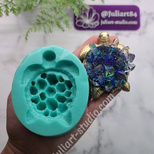 3.25 inch Crystal Turtle Ring Dish Silicone Mold for Resin casting
