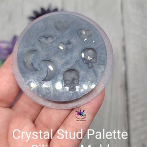 Crystal Stud Palette Silicone Mold  for Resin casting.