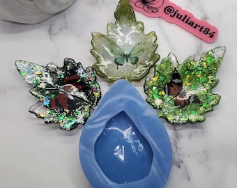3.25 inch MAPLE Leaf Dish Silicone Mold for Resin casting