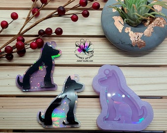 2.75 inch HOLO Dog Cat Silicone Mold for Resin casting