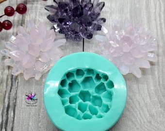 2.5 inch Crystal Bloom Silicone Mold for Resin casting