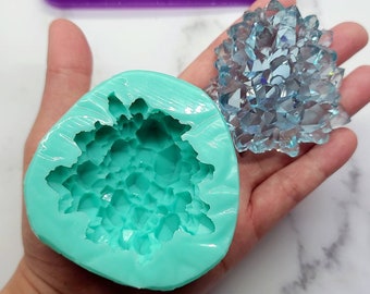 2.5 inch Crystal Cluster (#CC1) Silicone Mold for Resin casting