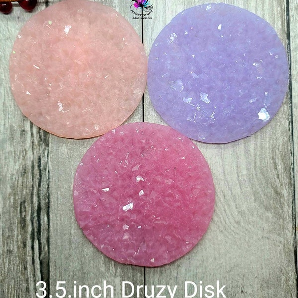 3.5 inch Druzy Disk Insert Silicone Mold for Resin (Not sold as a set)