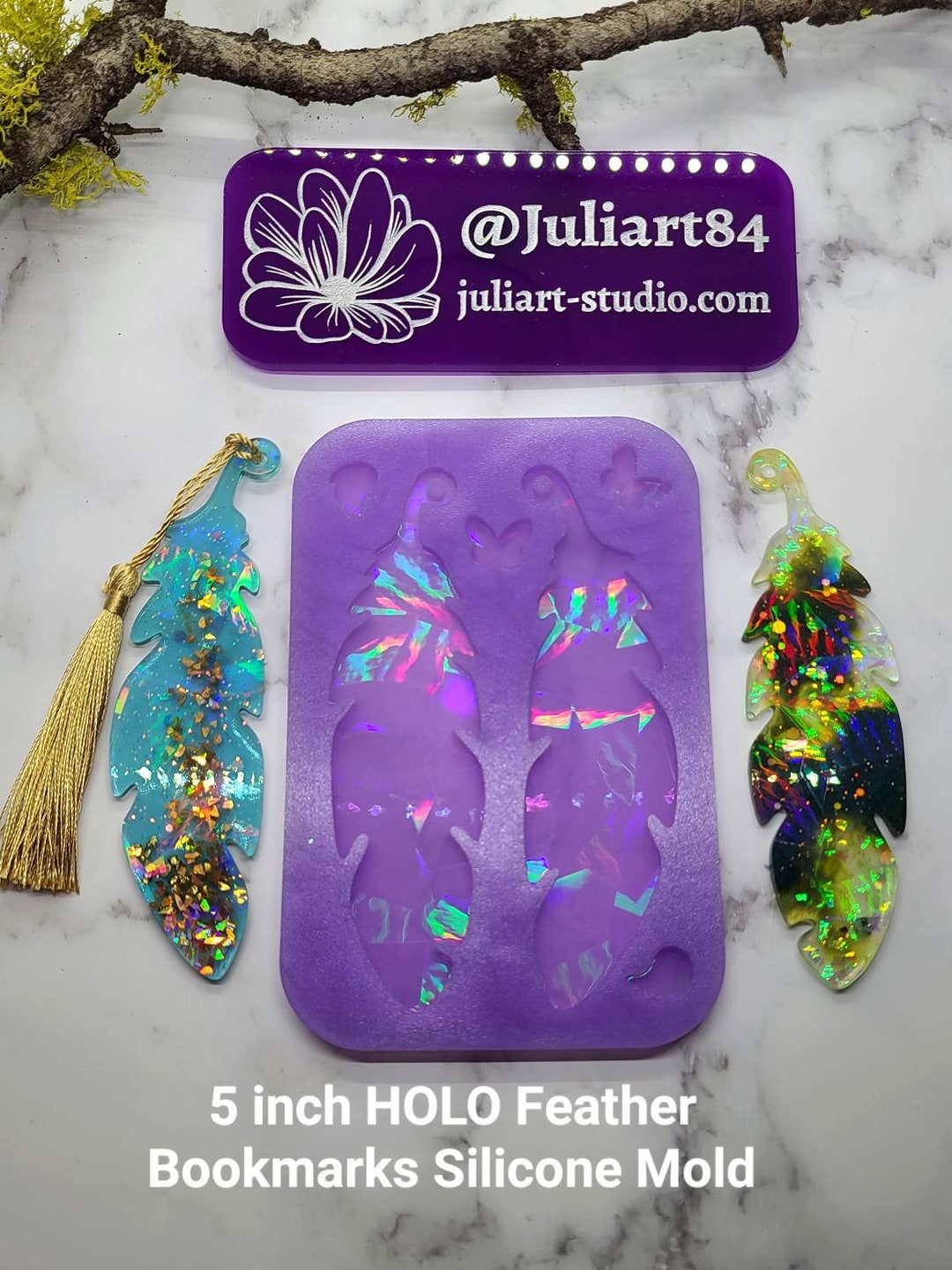 Holographic Silicone Molds Resin  Bookmark Mold Epoxy Resin - Diy