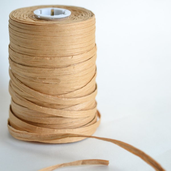 Kraft Raffia, Quality Paper Ribbon, Gift Wrapping and Packaging, Craft Supply, 100 Yards Spool