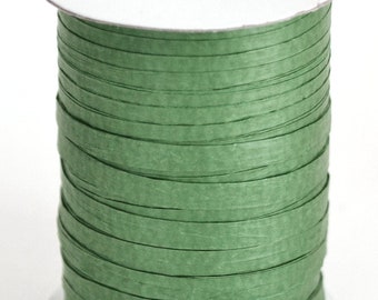 Olive Raffia, Quality Paper Ribbon, Gift Wrapping and Packaging, Craft Supply, 100 Yards Spool