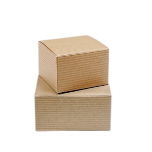 Gift Boxes with Lid, Boxes for Gifts, Brown Kraft Paper Boxes, Small Favor Boxes, Craft Supply