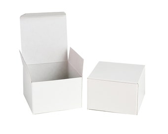 White Gift Boxes, Small Boxes with Lid, Wedding Favor Boxes, Craft Supply, Bulk 100 pcs