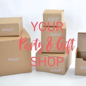 Kraft Boxes 5 x 5 x 3, Gift Boxes with Lid, Wedding Favor Boxes, Gift Packaging, Craft Supply, 10 pcs image 6