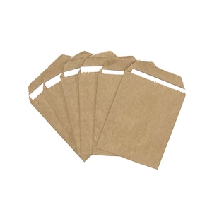 Mini Paper Bags 4" x 2.75" Brown Kraft, Paper Sacks, Seed Favor Bags