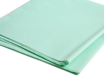 Tissue Paper Mint Green, Large Folded Sheets, Wrapping Paper, Gift Packaging, Craft Supply, Party Supply