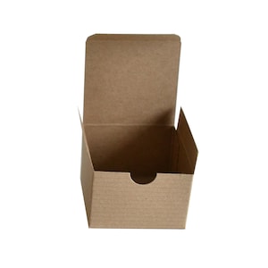 Boxes for Gifts, 3 x 3 x 2&quot; Brown Kraft, Boxes with Lid, Small Paper Boxes, Party Favor Boxes, Craft Supply, 10 pcs