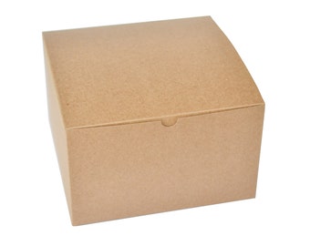 Kraft Boxes 9" x 9" x 5.5 ", Paper Boxes with Lid, Bridesmaid Gift Boxes, Groomsmen Proposal Boxes, Boxes for Gifts, 5 pcs