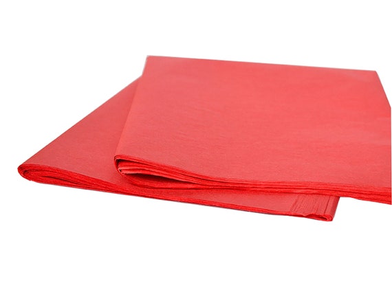 Tissue Paper Red, Large Folded Sheets, Wrapping Paper, Gift Packaging,  Craft Supply, Party Supply 