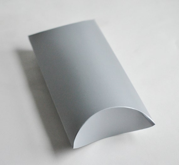 Silver Pillow Boxes Gift Boxes Wedding Favor Boxes Proposal Etsy