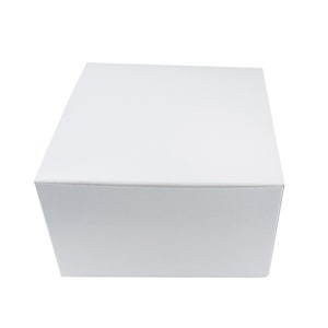 White Gift Box with Lid: 9x9x5.5" Bridesmaid Proposal Box