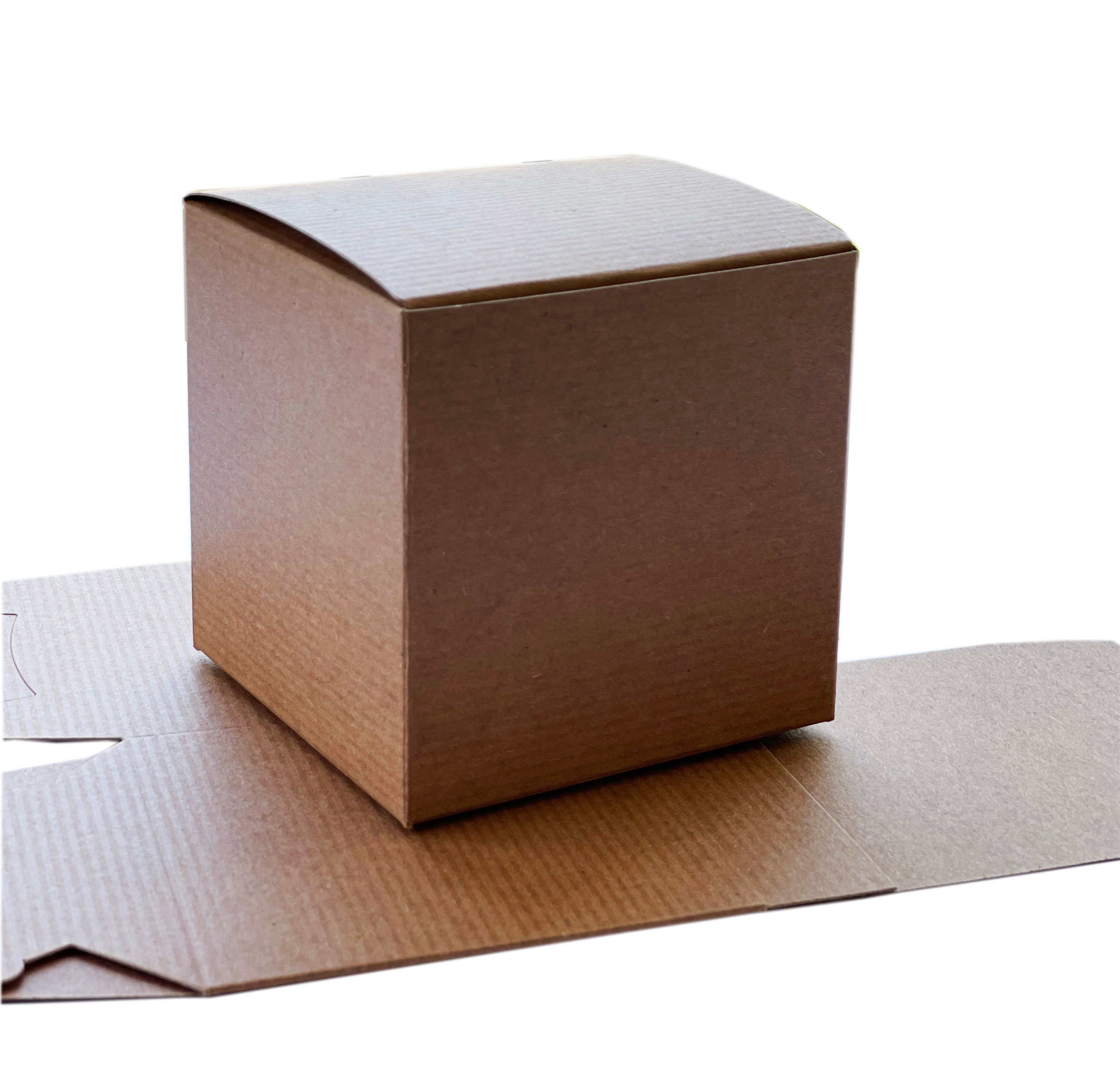 Kraft Boxes With Lid 4 X 4 X 4 Empty Gift Boxes Party Etsy