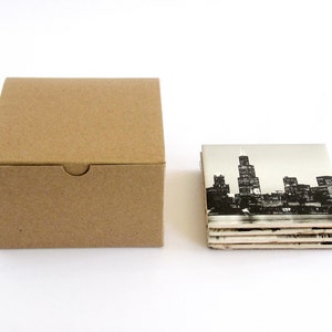 Kraft Boxes 5 x 5 x 3, Gift Boxes with Lid, Wedding Favor Boxes, Gift Packaging, Craft Supply, 10 pcs image 5