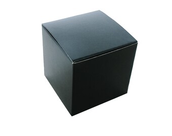 Black Gift Boxes with Lid 3 x 3 x 3" , Gift Packaging, Favor Boxes, Craft Supply, 10 pcs